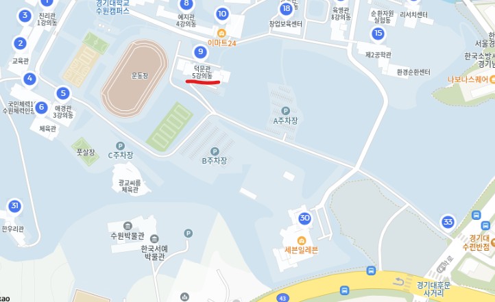 교육장 약도